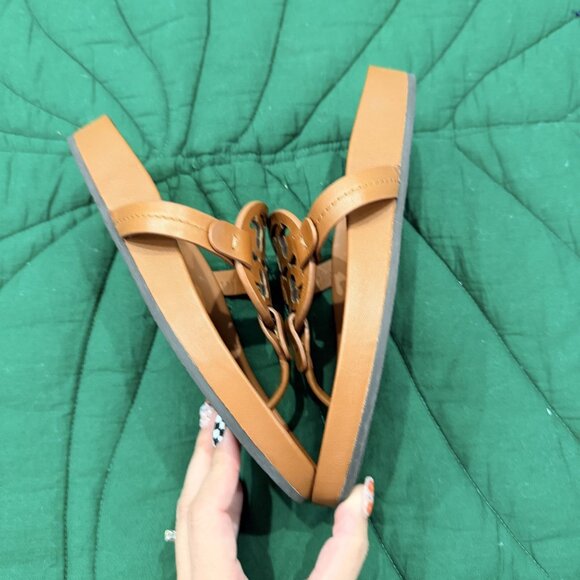 Tory Burch Miller Cloud Womens 5 Brown Sandals - Picture 4 of 5